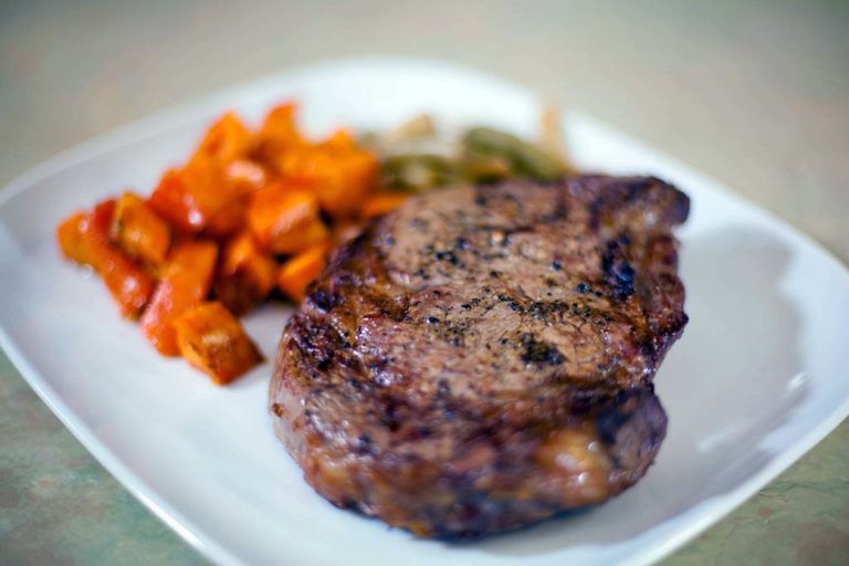 Broiled Beef Ribeye Steak