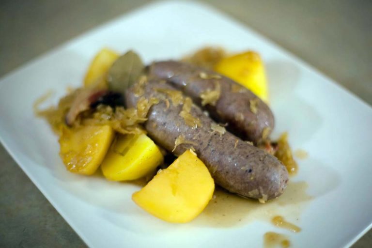 Braised Venison Brats